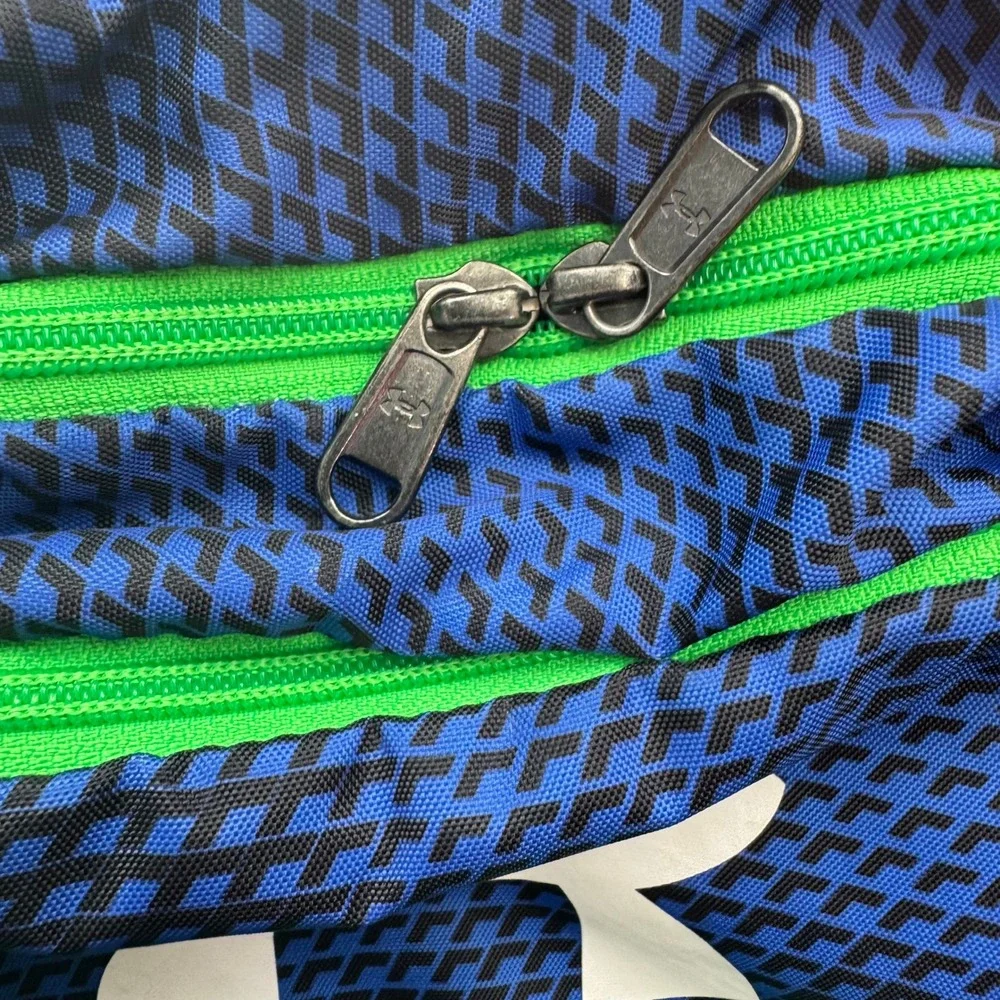 Under Armour Backpack Kids One Size Blue Green Geometric 1256655 Sporty School